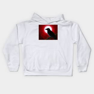 Bird 62 Crow Raven Kids Hoodie